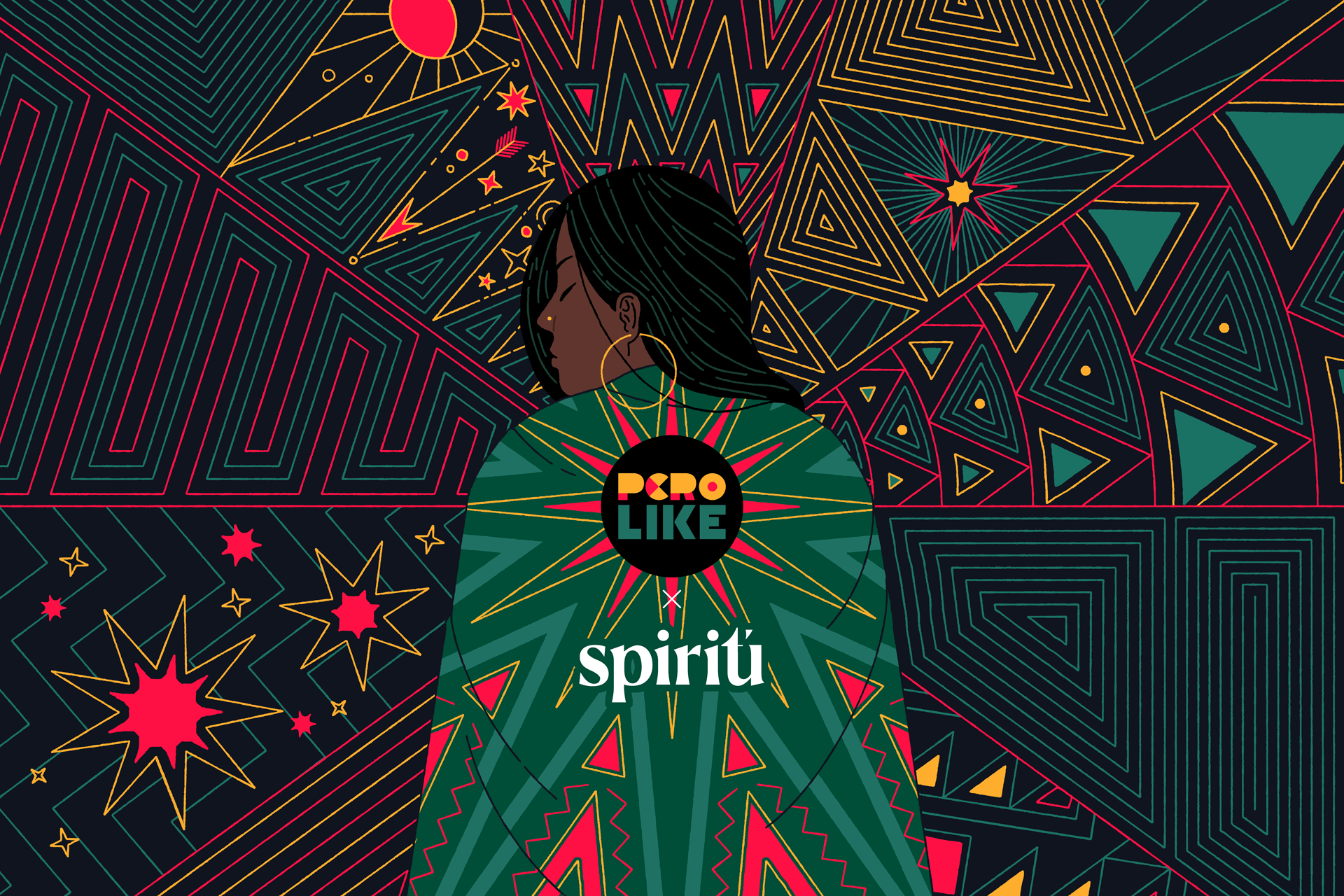 Pero Like x Spiritu illustration